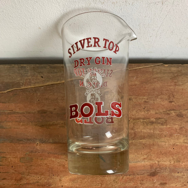 Vintage Silver Top Dry Gin Bols Rührglas