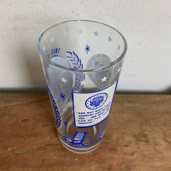 Vintage JFK Trinkglas