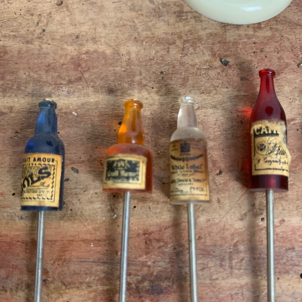 Mid Century Bowle Cocktail Spieße