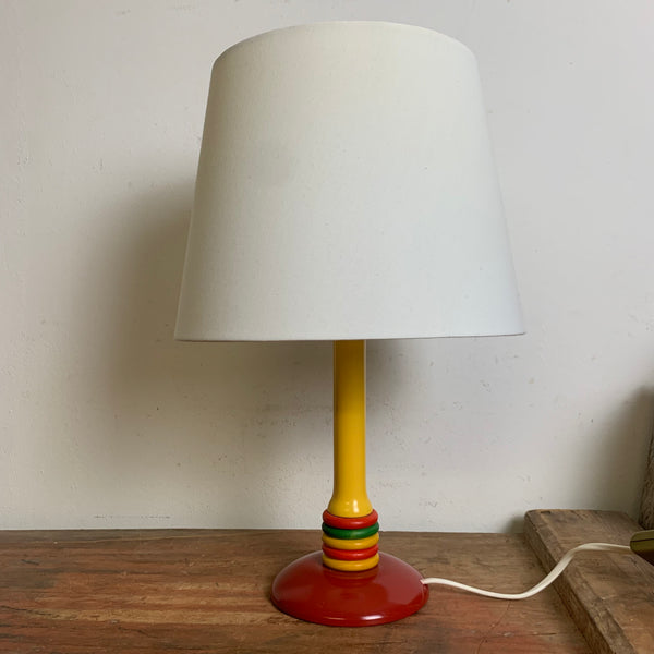 Vintage Mid Century Holz Tischlampe