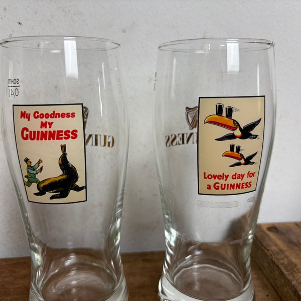 4 Sammelgläser Guinness Pint Glass