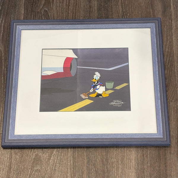 Vintage original Donald Duck Animation-Cel und Bleistiftskizze