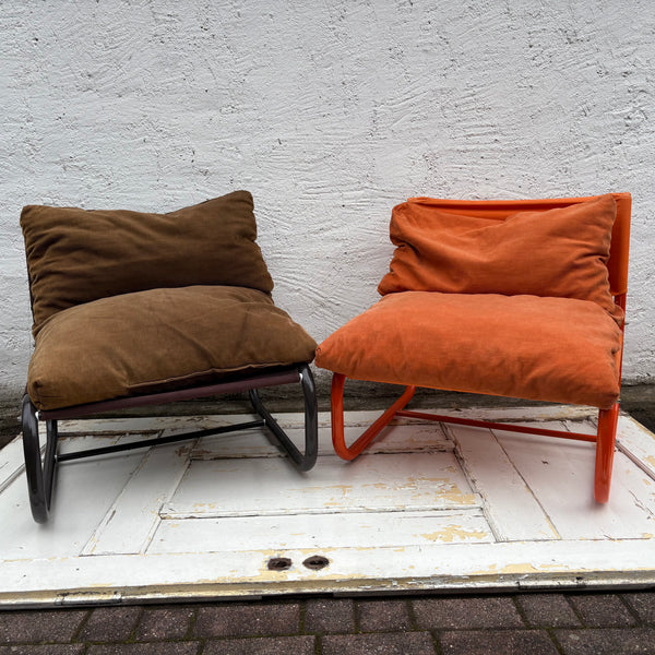 Vintage Lounge Chair Stuns von Jan Dranger und Johan Huldt für Innovator in orange