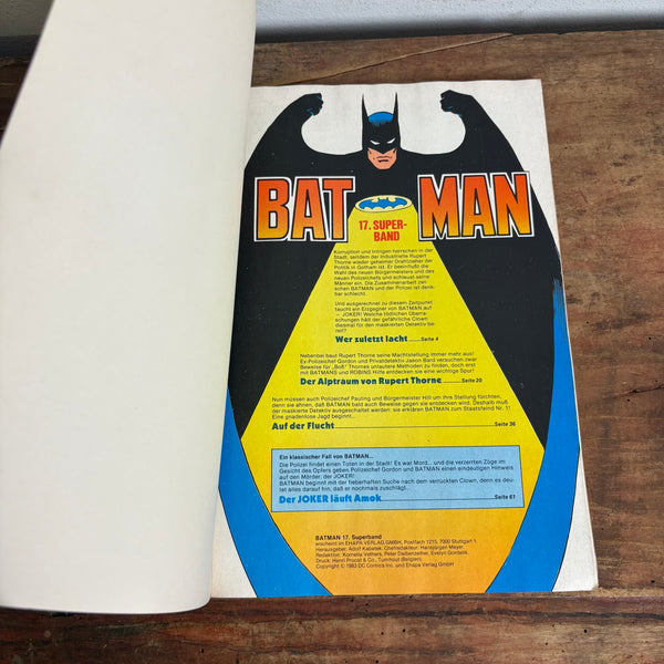 Comic Batman 17. Sonderband aus für Batman
