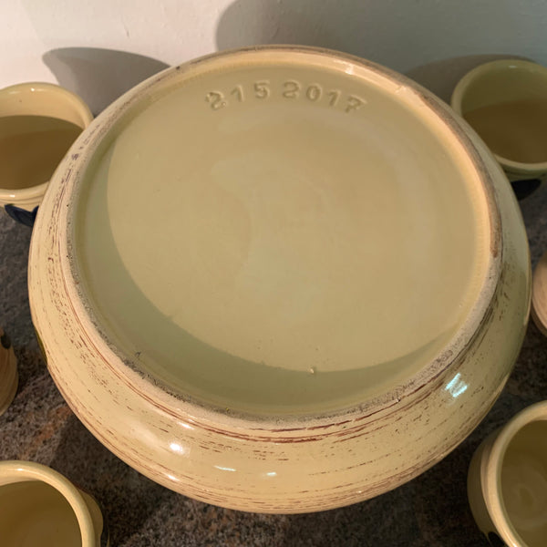 Vintage Keramik Bowle Service