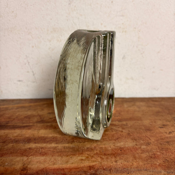 Vintage Solifleur Blockvase von Walther Glas