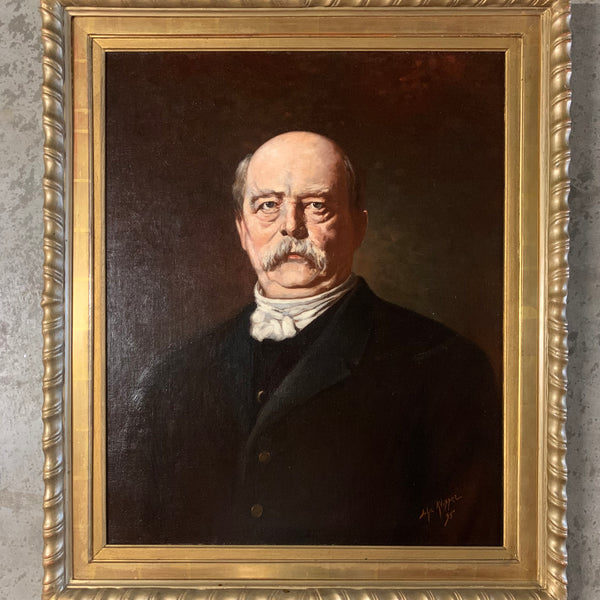 Ölgemälde Portrait Otto von Bismarck von John Klopper