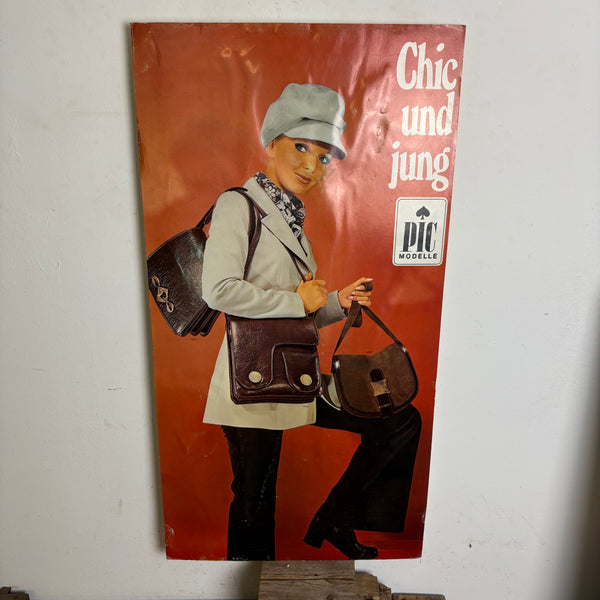 Vintage Plakat Handtaschen Werbung