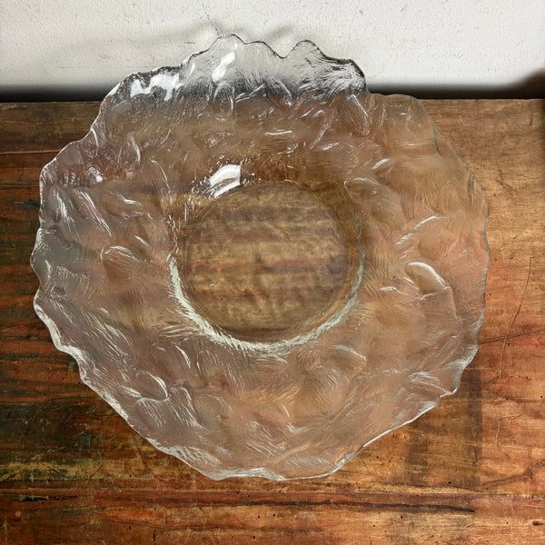Vintage große Eisglasschale