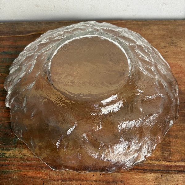 Vintage große Eisglasschale