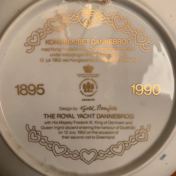 Weihnachtsteller 1895 Jule Aften 1990 von Bing und Gröndahl