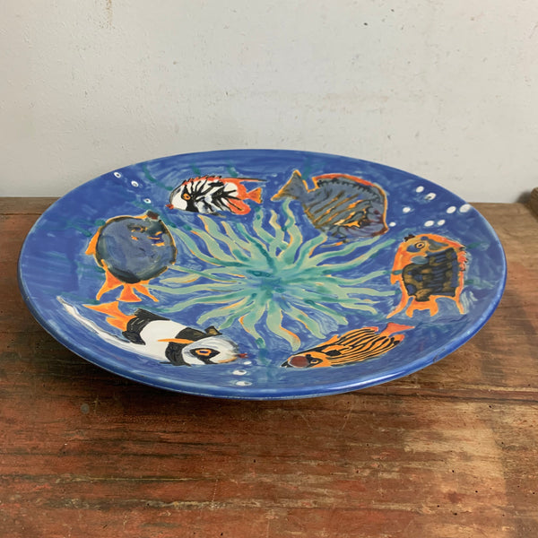Vintage Keramik Teller Fische