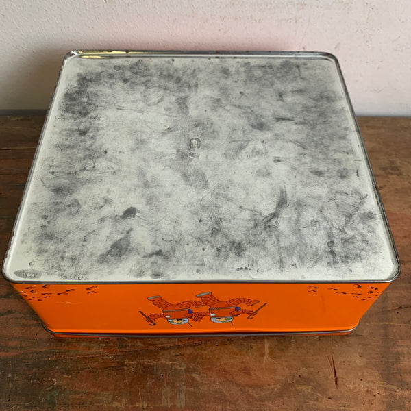 Vintage Blechdose Tim und Struppi Reiseziel Mond X-FLR 6