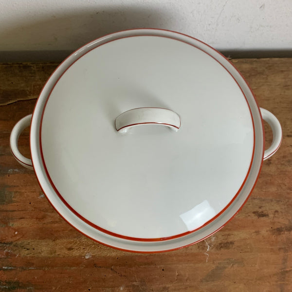 Kleine Terrine Rotrand von Hermann Gretsch für Arzberg