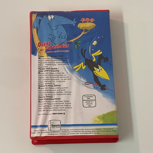 VHS Video Kassette Oskar Supermaus
Jetzt wird's brenzlig