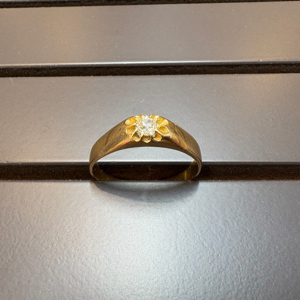 Vintage Brilliantring in Gelbgold 14 Karat