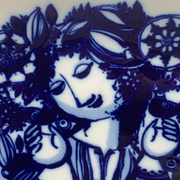 Vintage Künstler Teller von Björn Wiinblad für Rosenthal
