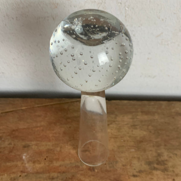 Vintage Orchideen Bubble Glas Vase