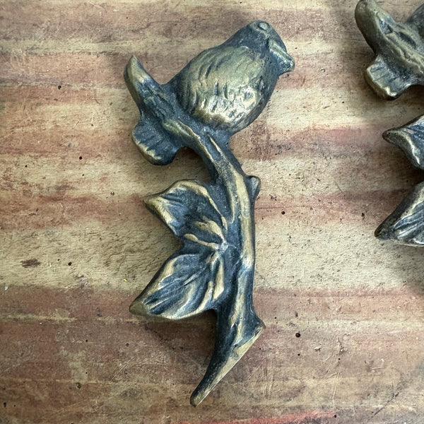 Bronze Vögel Wanddeko