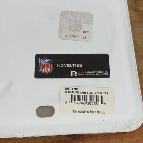 NFL Raiders Nummernschild Schild OVP