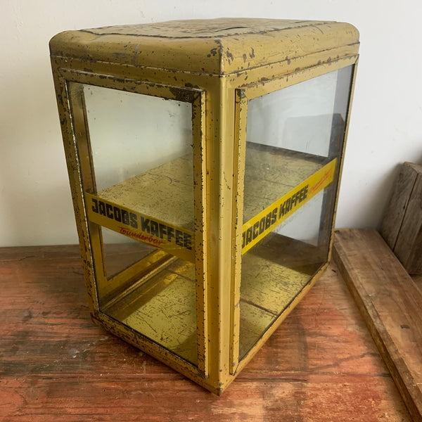 Vintage Jacobs Kaffee Vitrine