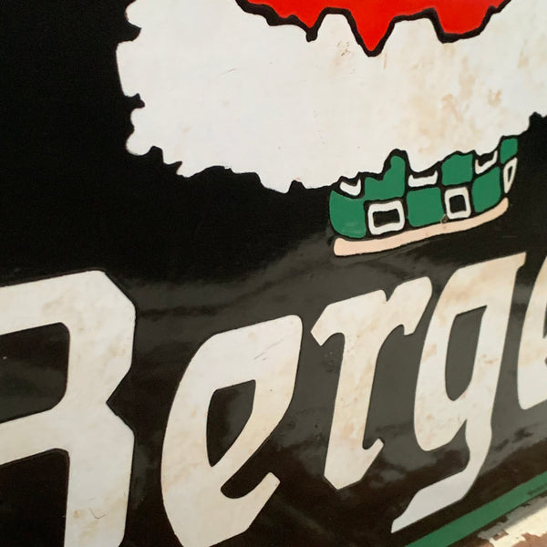 Großes Emaille Schild Kakao Schokolade Berger