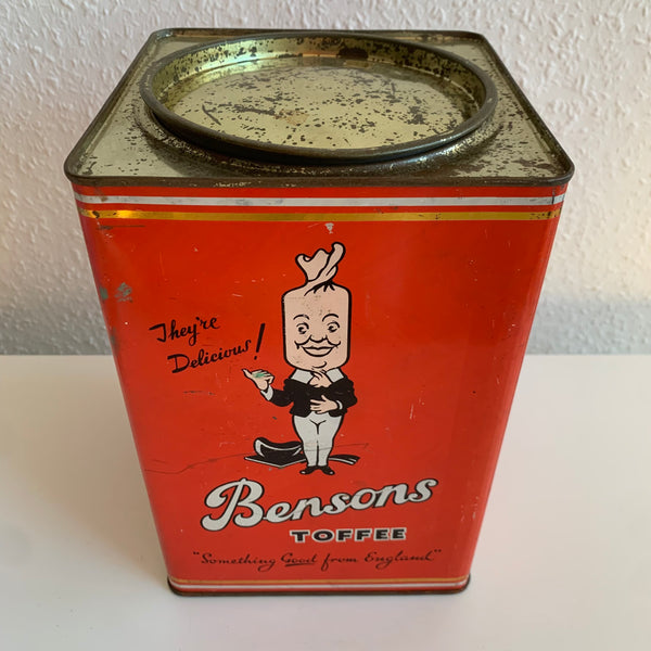 Vintage Blechdose Royal Fruit Drops von Bensons Toffee