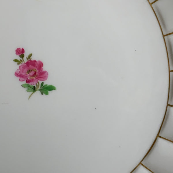 Prunkteller von Meissen Steublümchen