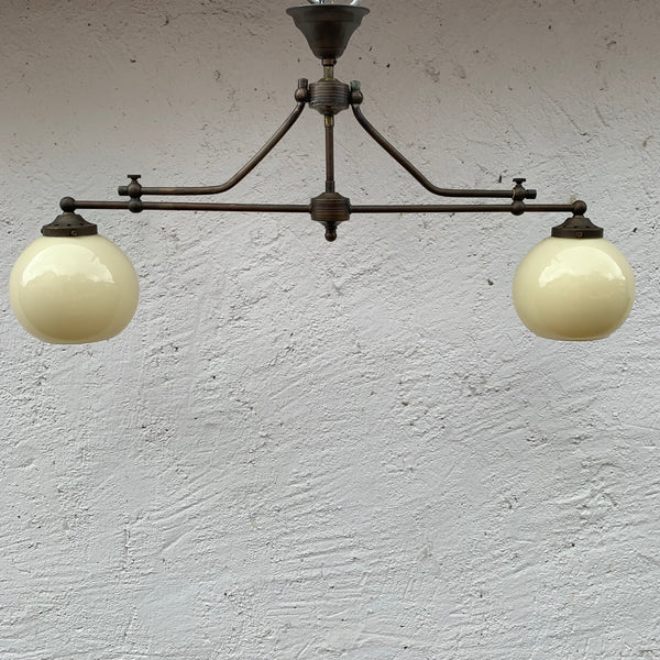 Nostalgische Messing Doppel Hängelampe
