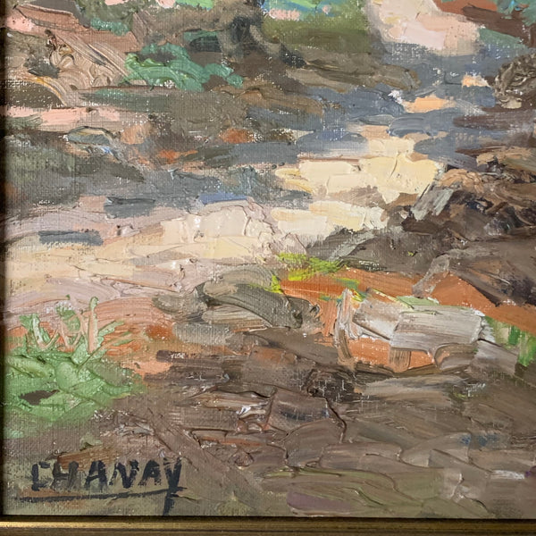 Ölgemälde Côte d‘Azur von Lucien Chanay