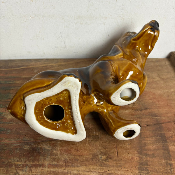Vintage Keramikfigur Basset Hound 4210