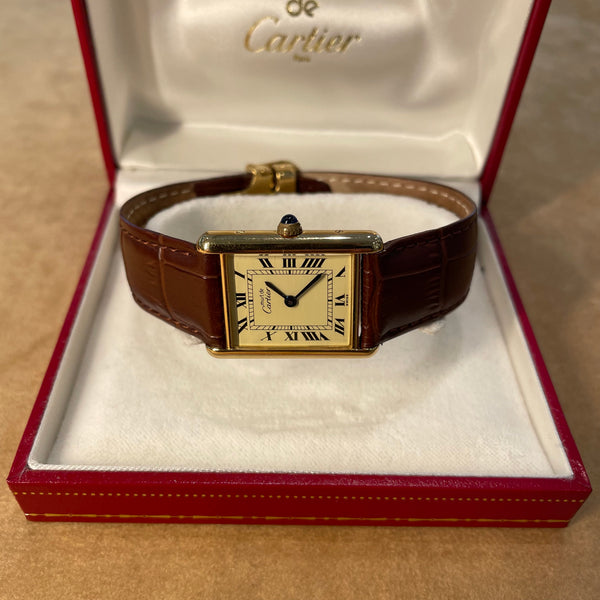 Cartier Tank Must Vermeil – Vintage 1987 | Full Set | Box & Papiere