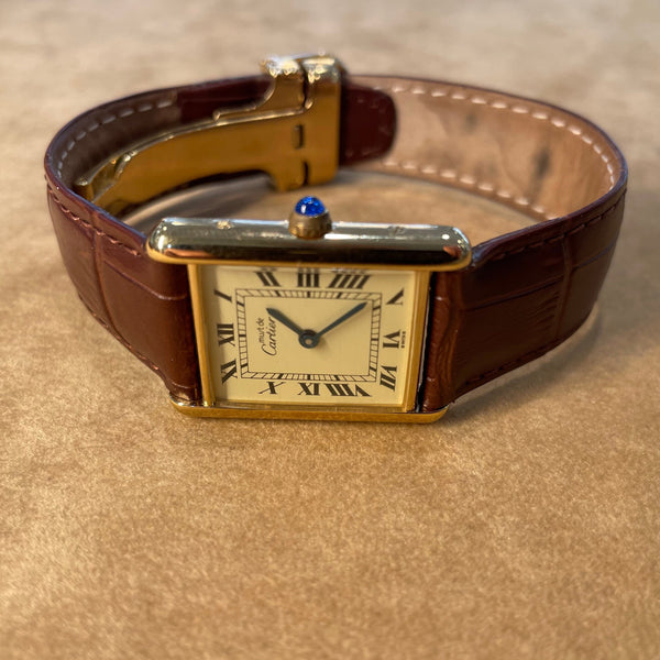 Cartier Tank Must Vermeil – Vintage 1987 | Full Set | Box & Papiere