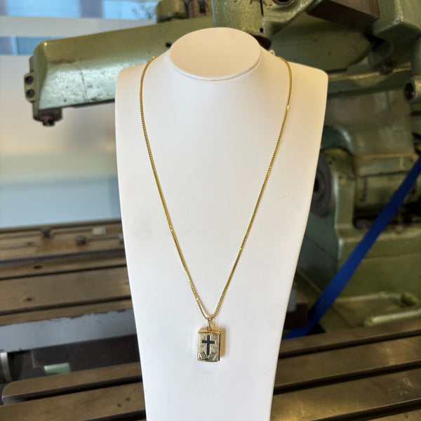 Goldkette mit Bibel 10 Gebote Anhänger