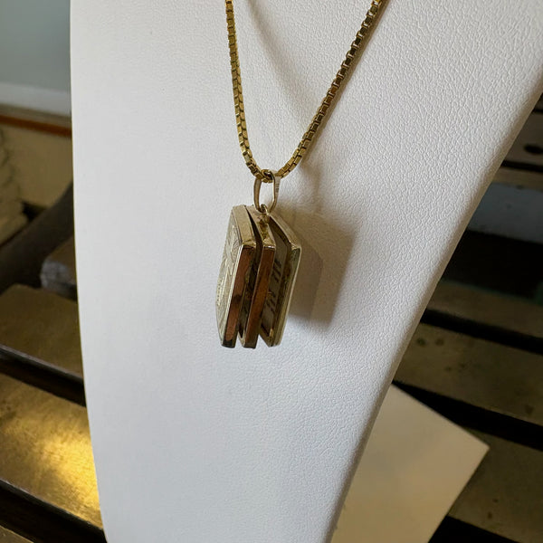 Goldkette mit Bibel 10 Gebote Anhänger