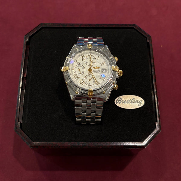 Breitling Crosswind Chronograph D133055 – Bicolor 18 K Gold & Edelstahl – Fullset – Top-Zustand