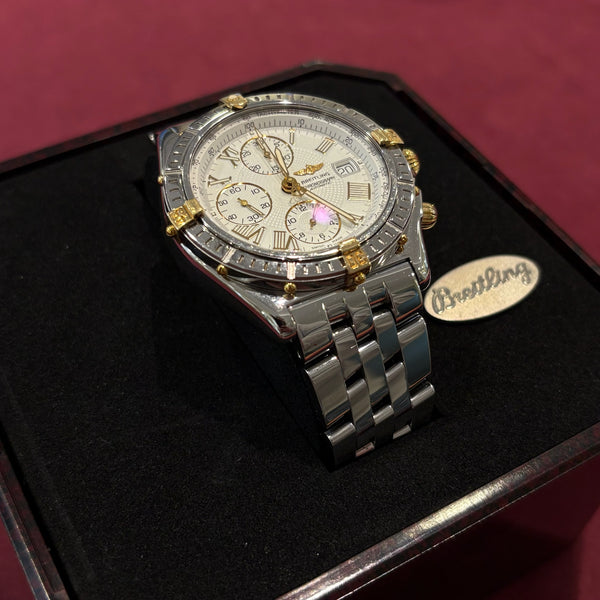 Breitling Crosswind Chronograph D133055 – Bicolor 18 K Gold & Edelstahl – Fullset – Top-Zustand