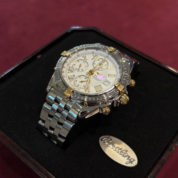 Breitling Crosswind Chronograph D133055 – Bicolor 18 K Gold & Edelstahl – Fullset – Top-Zustand