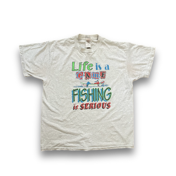 Graphic Tee mit Fishing print - Vintage