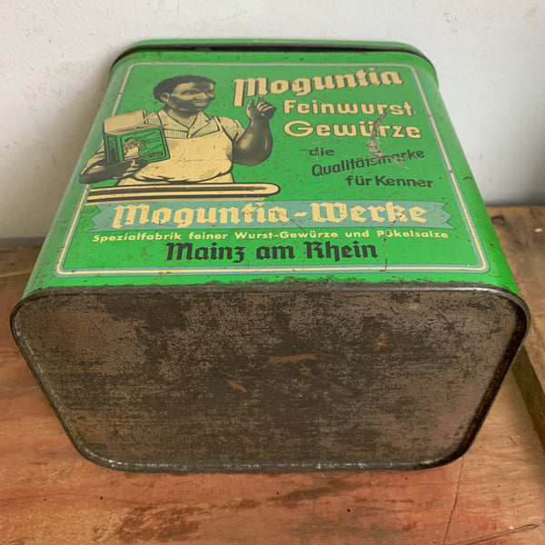 Vintage Blechdose Moguntia Feinwurst Gewürz