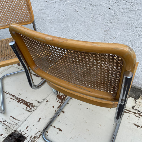 2 Stühle S32 von Marcel Breuer für Thonet
