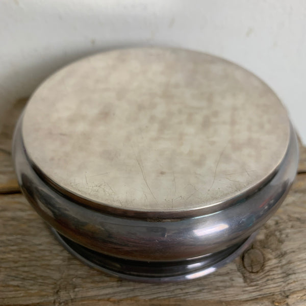 Vintage Flaschenuntersetzer aus Silber von Deyhle