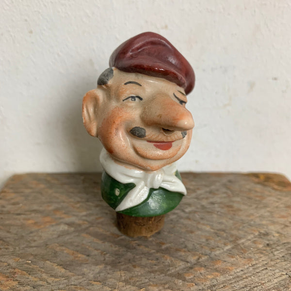 Vintage Schnapsnase Ausgießer aus Porzellan