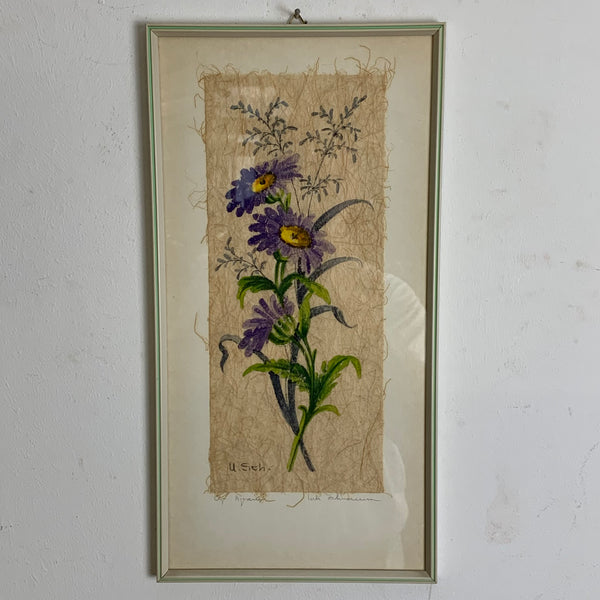Vintage Blumen Aquarell