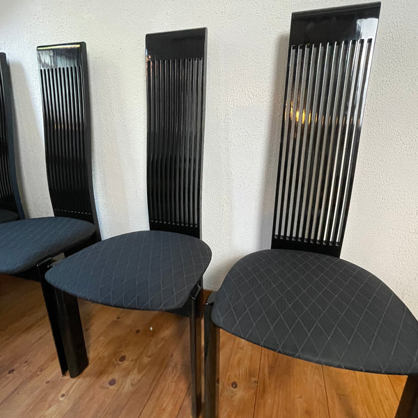 8 Elegante Hochlehnerstühle von Pietro Costantini