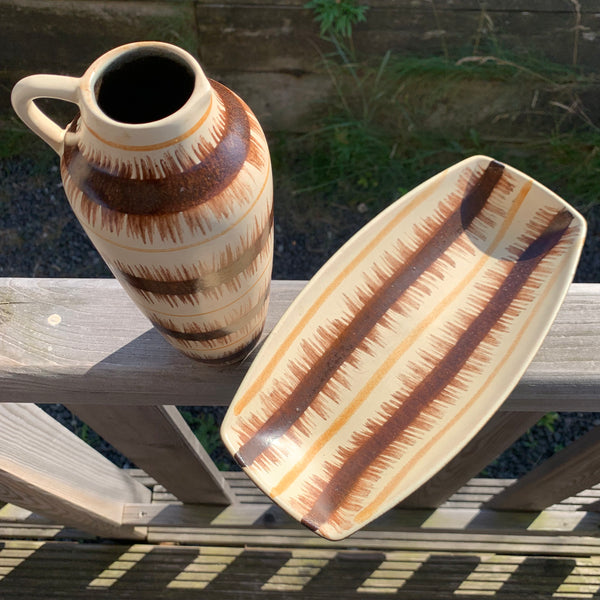 Vintage Keramik Schale und Vase 4021 B von VEB Haldensleben