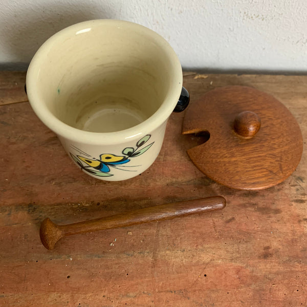 Vintage Senf Behälter dänisches Design