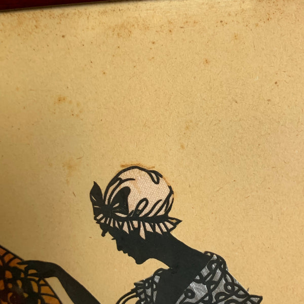 Jugendstil Scherenschnitt von Eva Schönberg