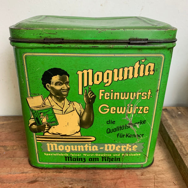 Vintage Blechdose Moguntia Feinwurst Gewürz