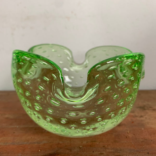Bubble Murano Aschenbecher grün